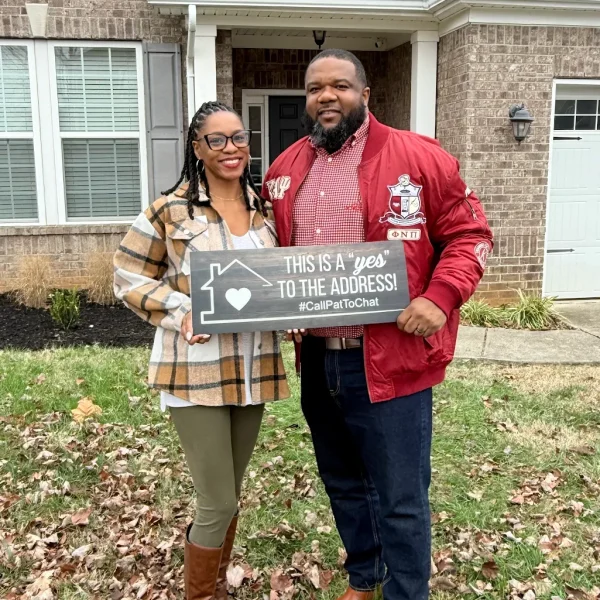 Happy homebuyers at closing in Murfreesboro TN with Patricia Omishakin Realtor